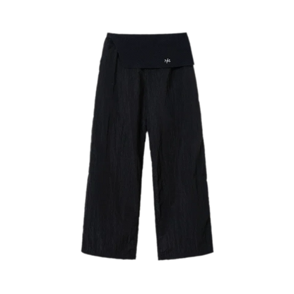 Asymmetric Wide-Leg Pants