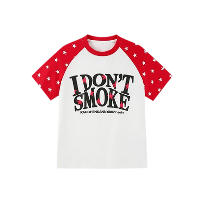 Cotton Star Print T-Shirt