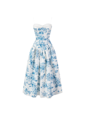 Blue Porcelain Floral (Dress) / S