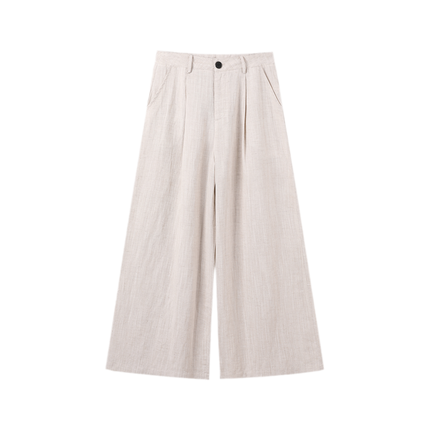 Linen Blend Wide Pants