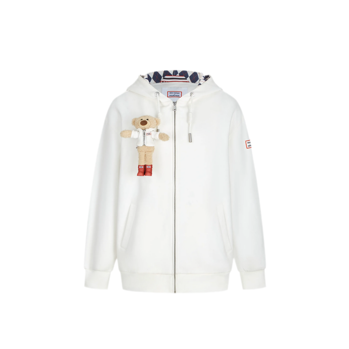 Áo hoodie oversized khóa kéo lót nỉ