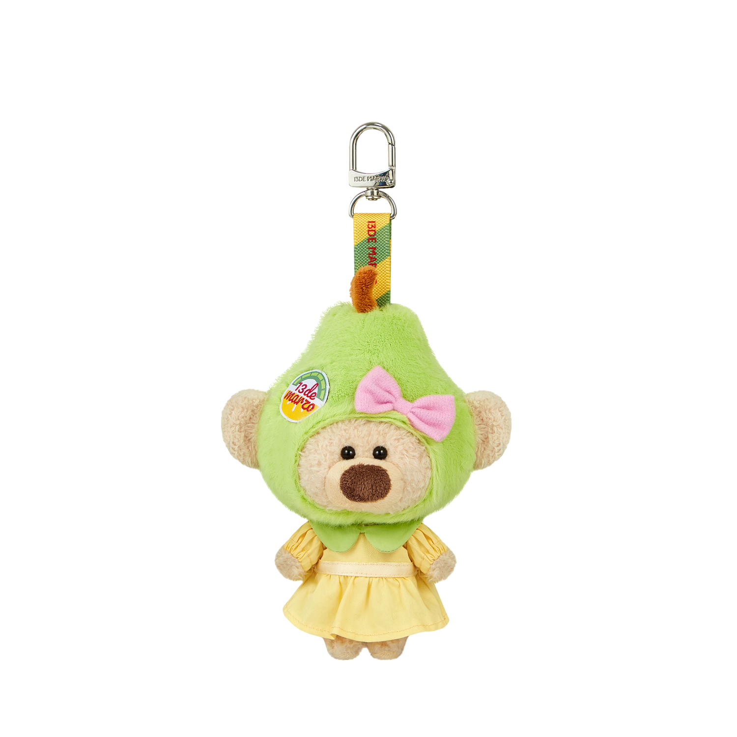 Plush Pear Fruit Keychain