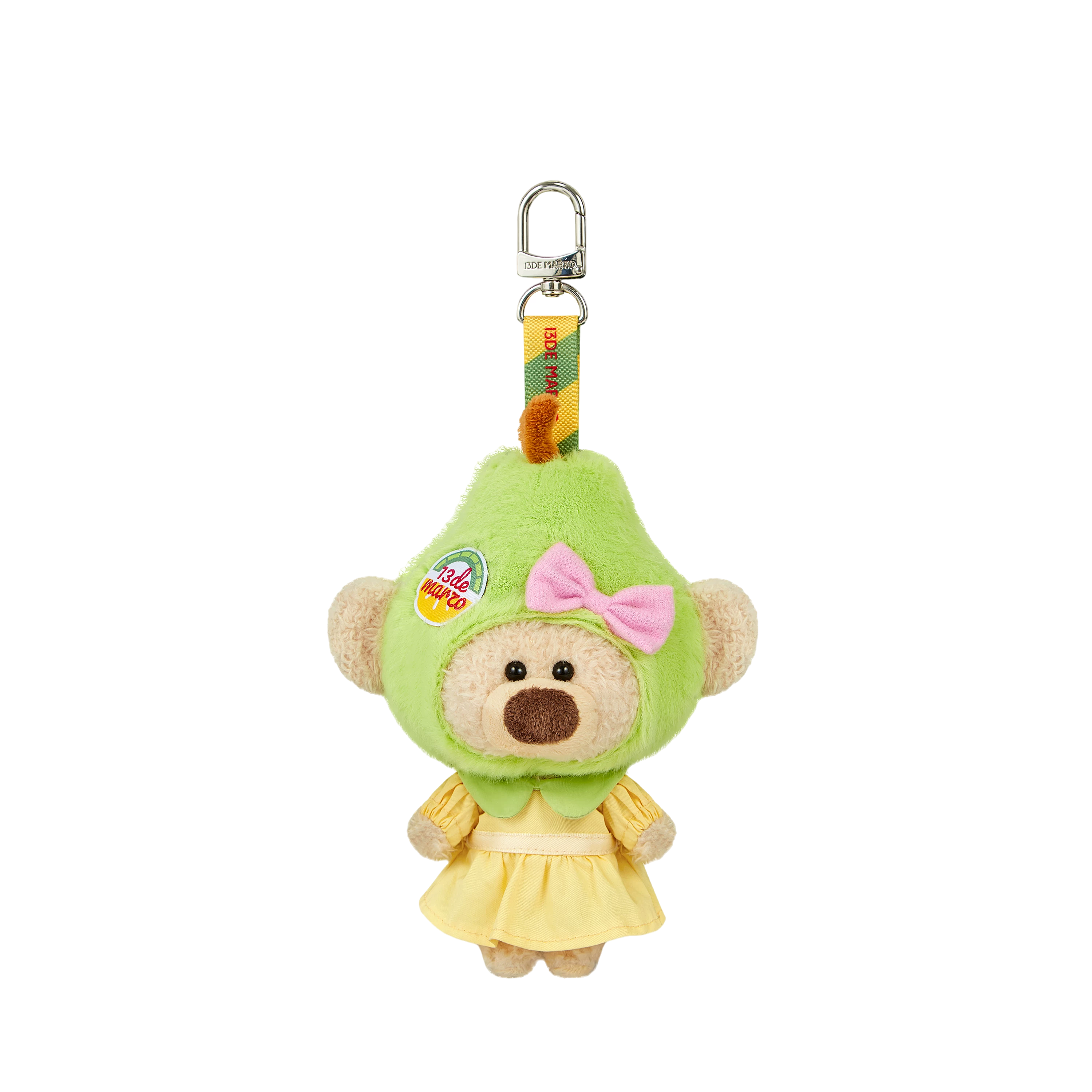 Plush Pear Fruit Keychain