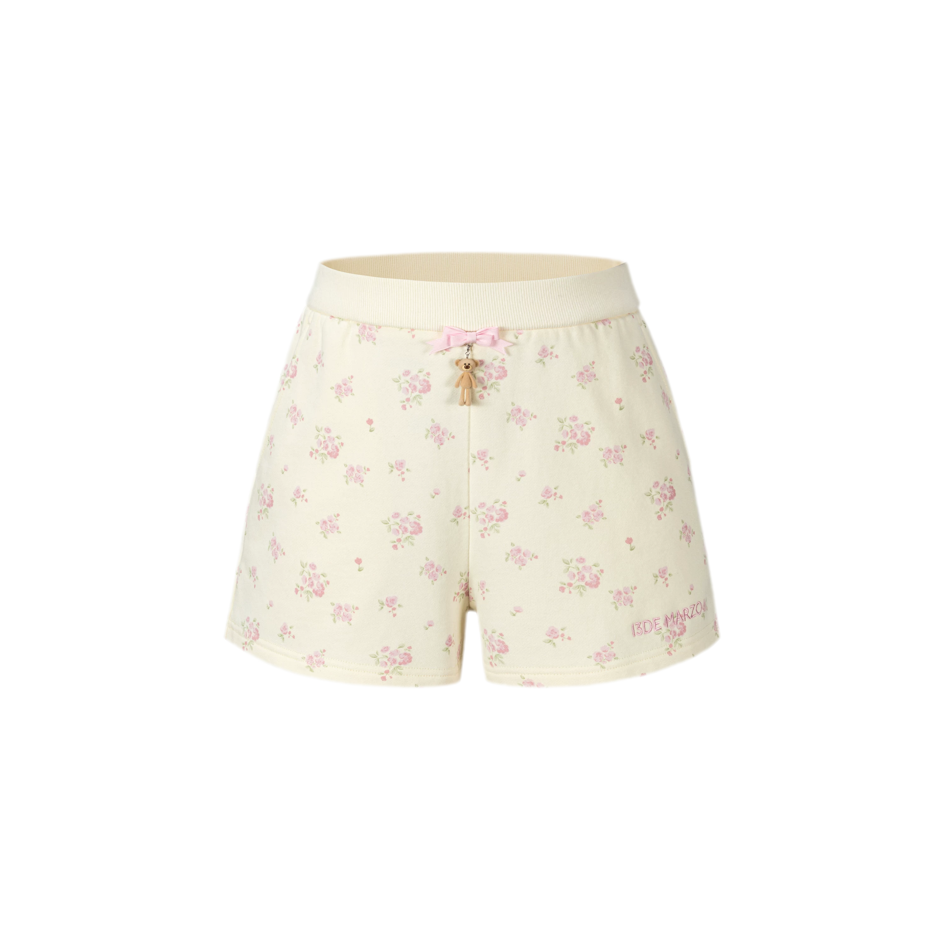 Floral Cotton Sweat Shorts