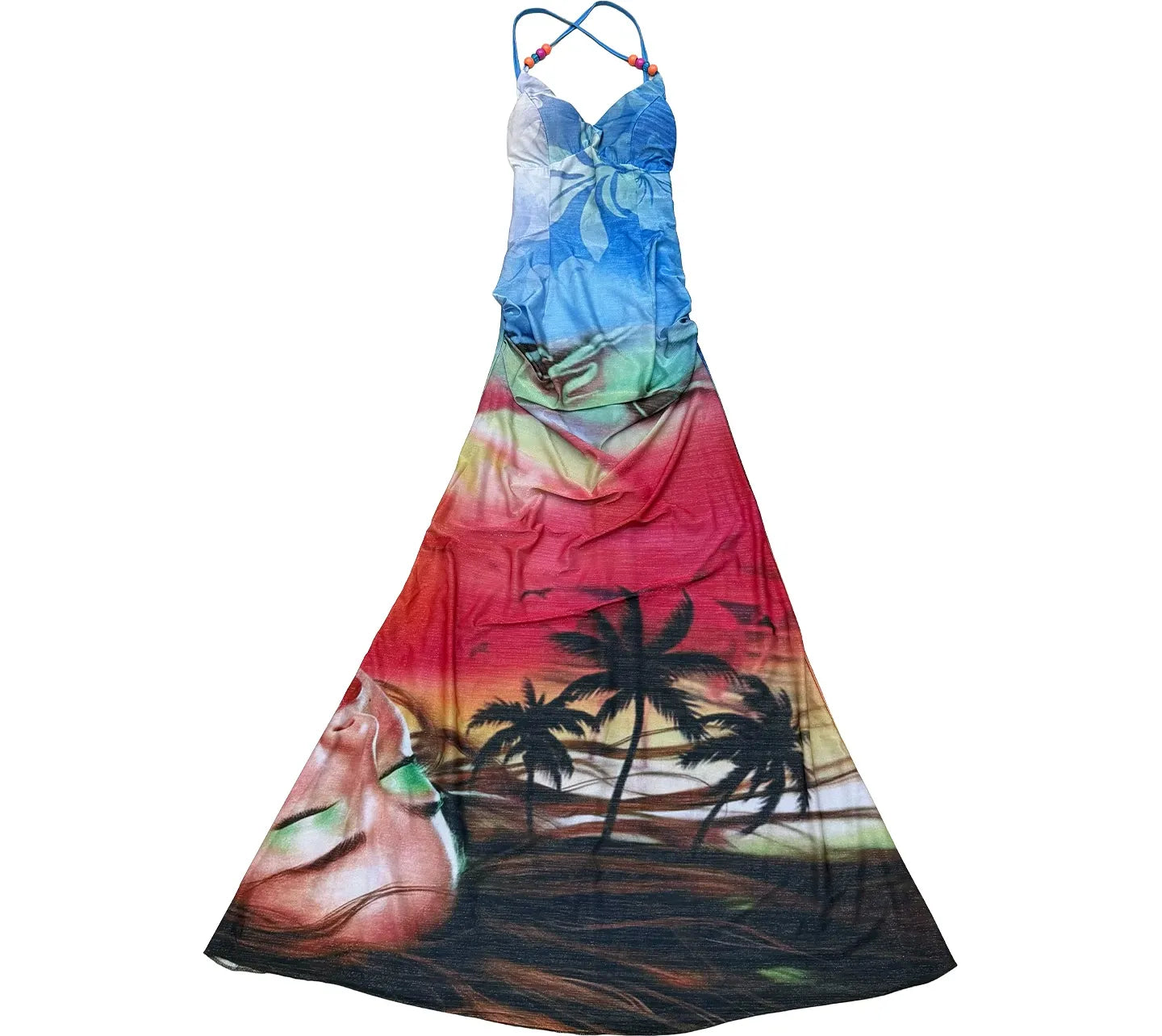 Gradient Beaded Cami Dress