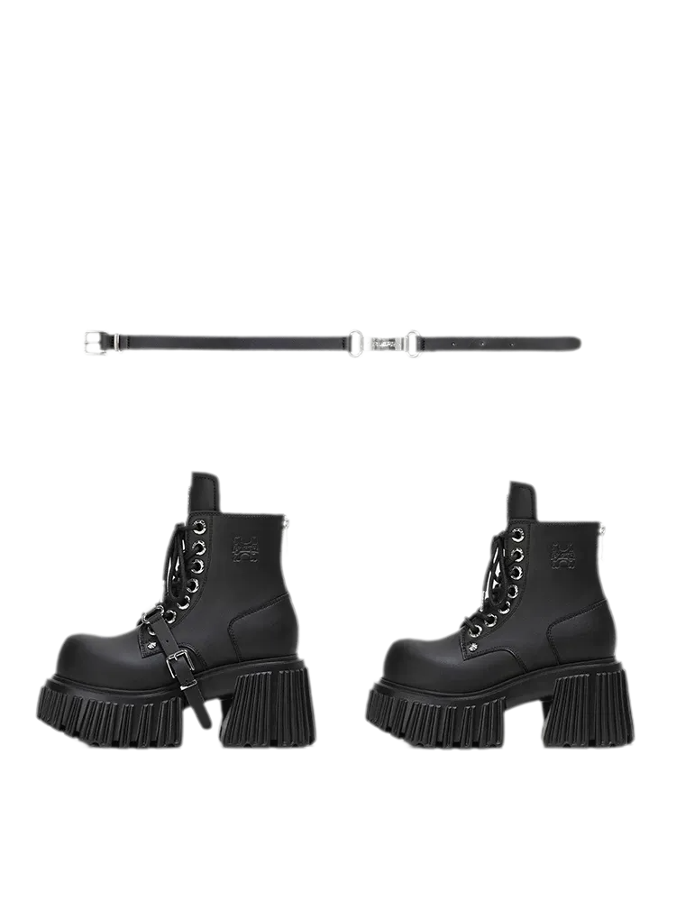 Gothic Platform Ankle Boots