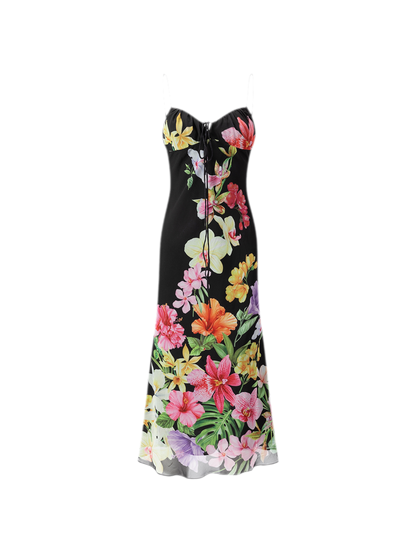 Hand-Painted Floral Camisole Dress
