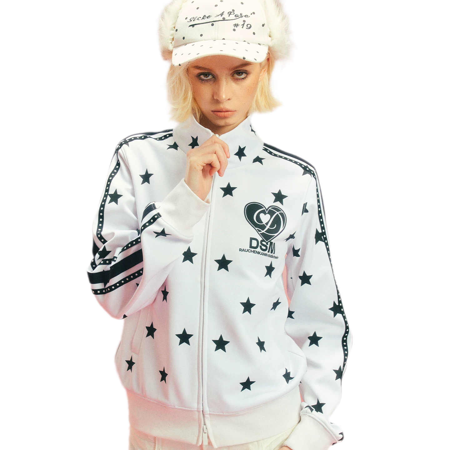 Star Print Slim Jacket