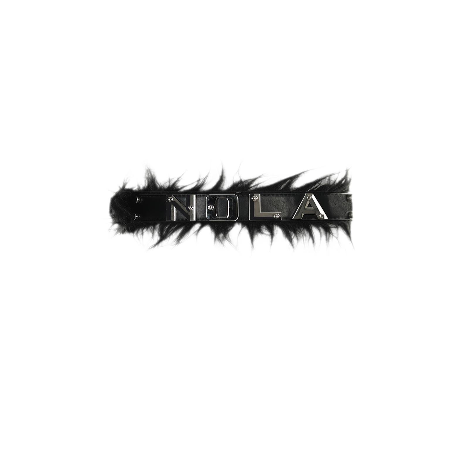 Black Waist Fur Belt