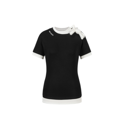 Off-Shoulder Layered Tee