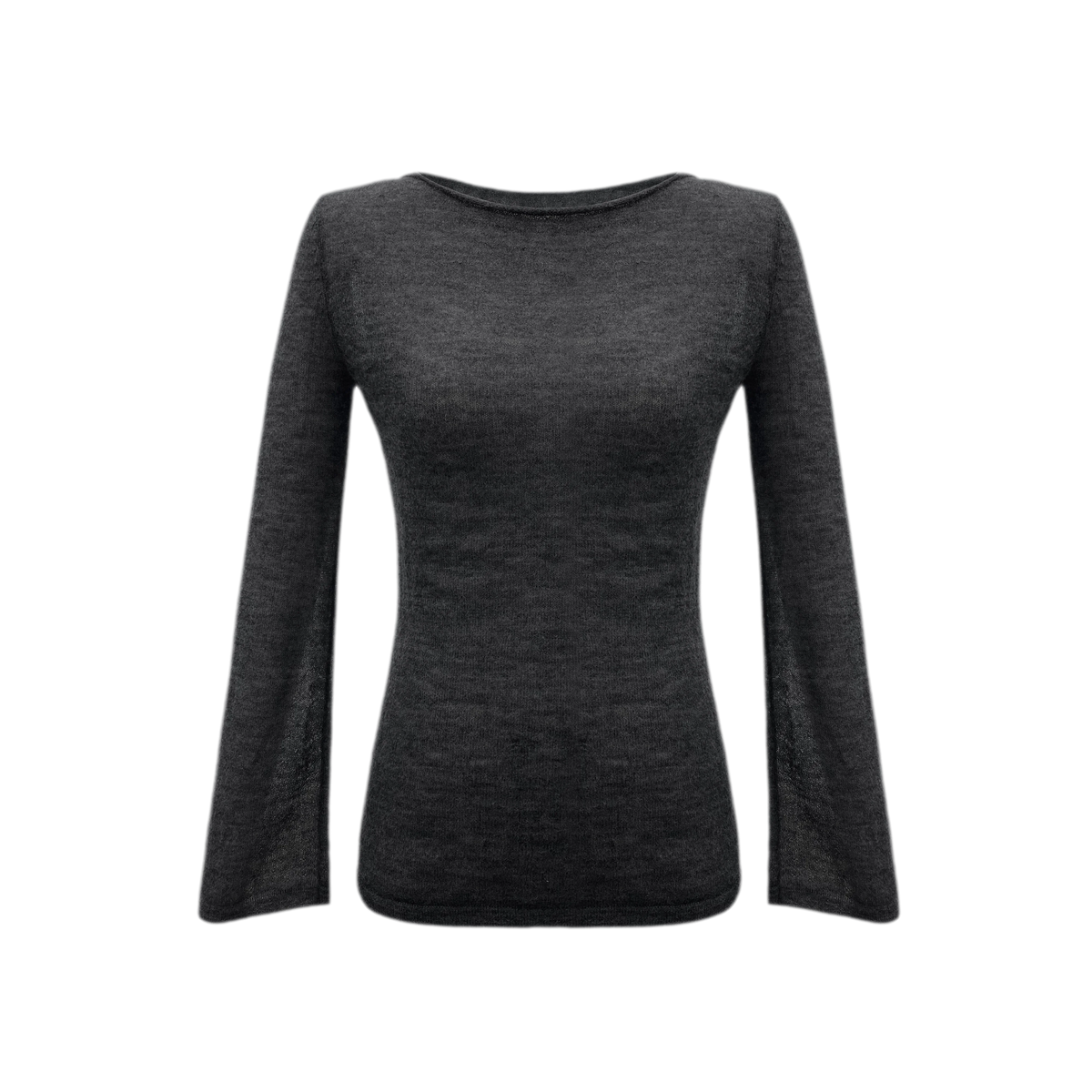 Mohair Sheer Flared Sleeve Top