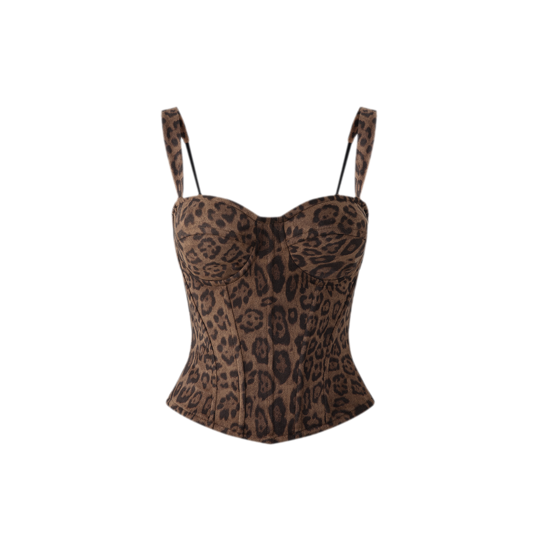 CORSELET Leopard Boned Bustier Top – view 12