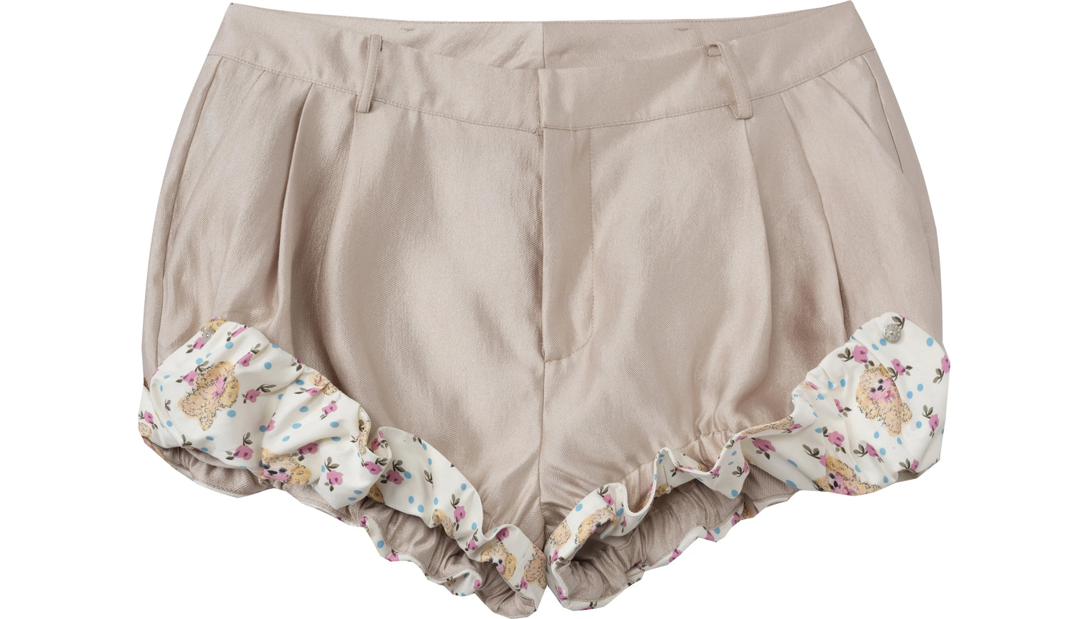 Printed Pumpkin Shorts
