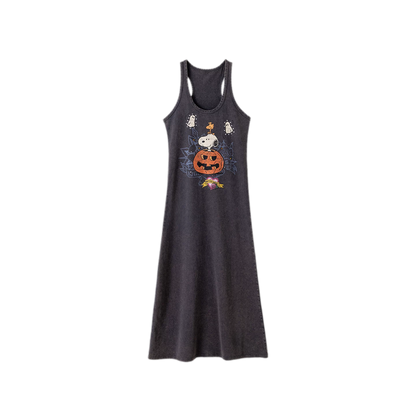 Washed Print Tank Dress