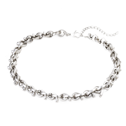 Vintage Bowknot &amp; Zircon Layered Choker