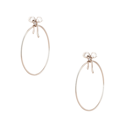 Vintage Rhinestone Bow Earrings