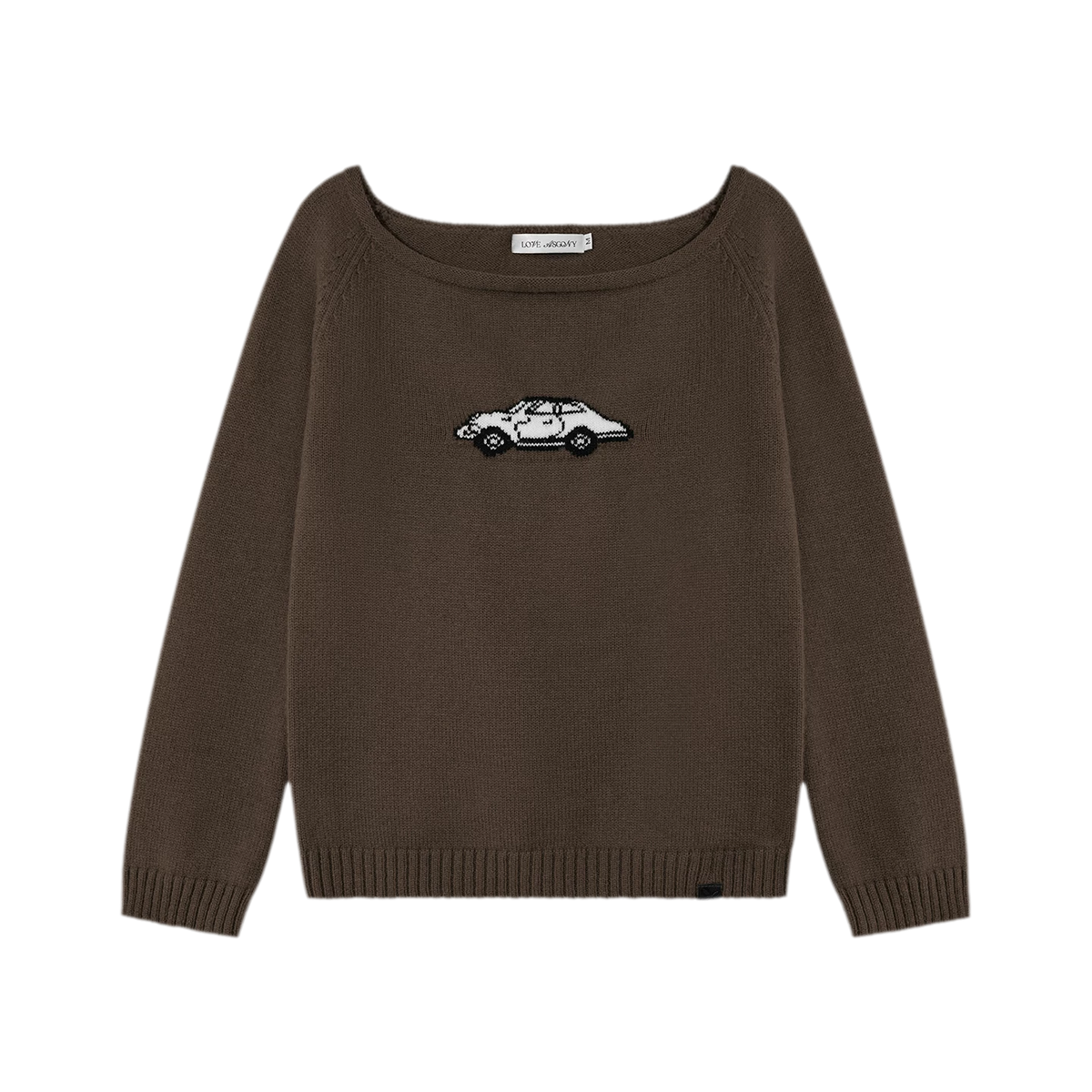 Wool Blend Jacquard Knit Sweater