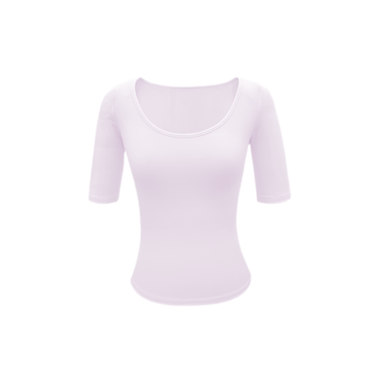 Soft U-Neck Slim-Fit T-Shirt