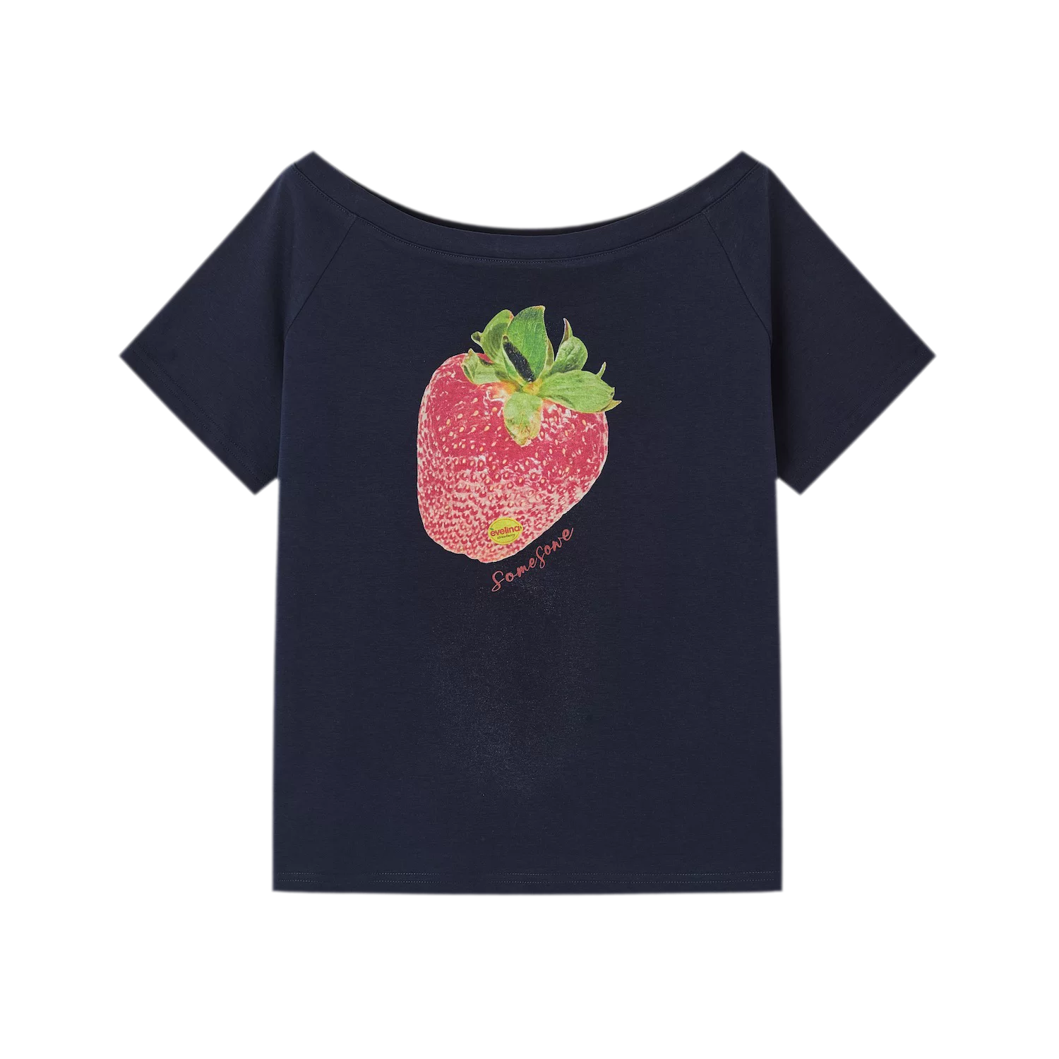 Dopamine Strawberry One-Shoulder Tee