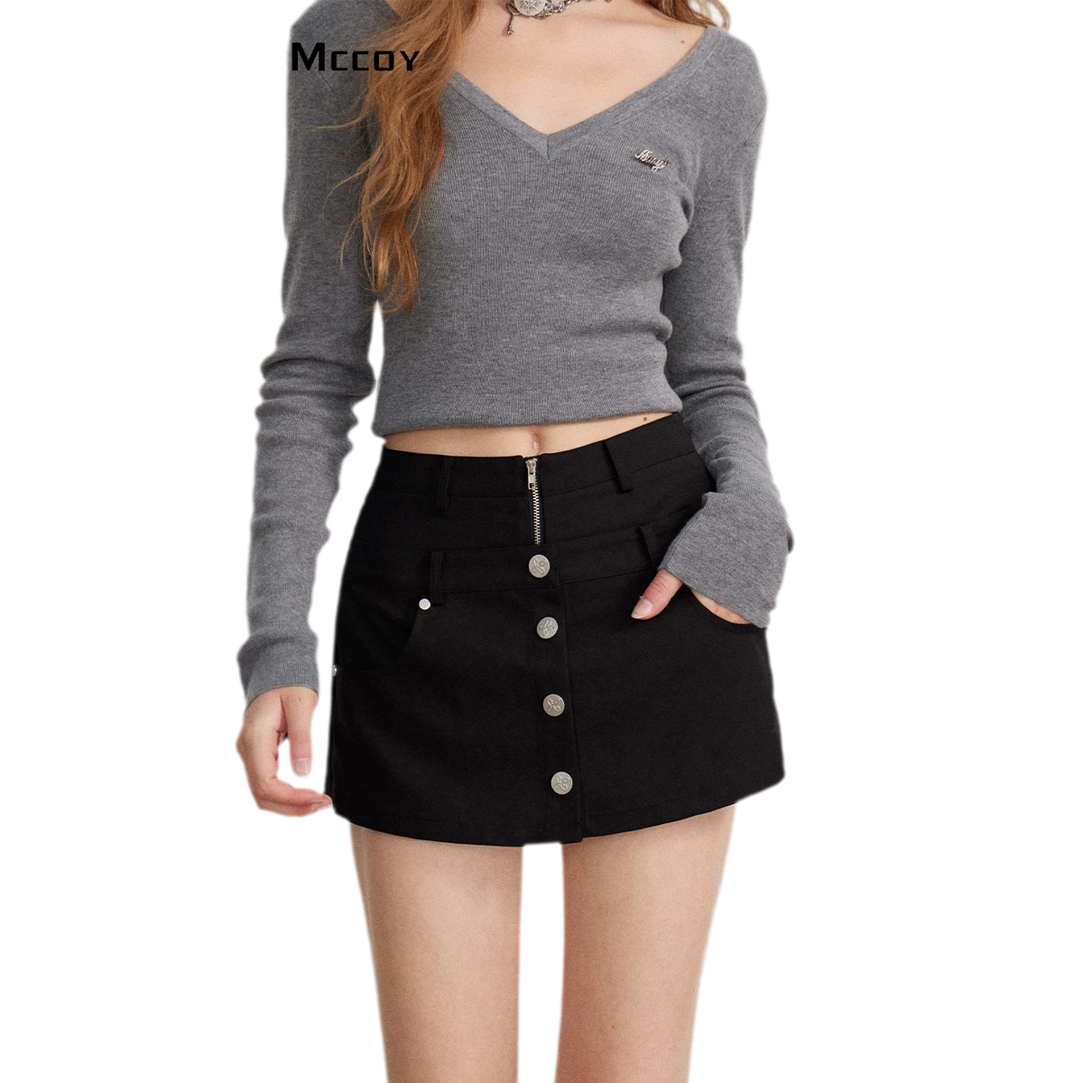 Double-Waist Convertible A-Line Skort