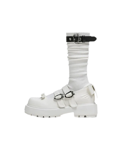 White (Shoes + Socks) / 36