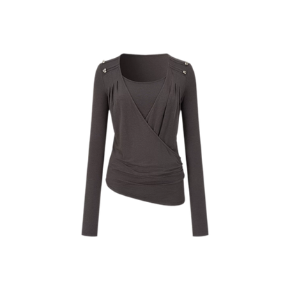 Modal Draped Layered Top