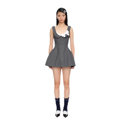 Elegant Side Bow A-Line Dress