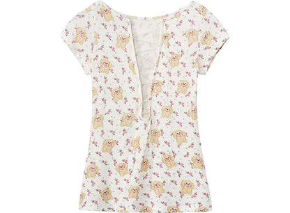 Print Slim V-Neck Tee