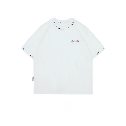 Pure Cotton Embroidered T-Shirt