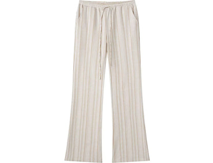 Striped Jacquard Low-Rise Trousers
