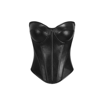 Raphael PU Corset Top