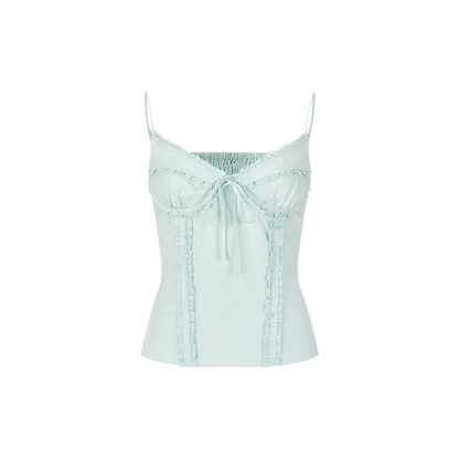 Semi-Sweet Design Bowknot Ruffle Camisole &amp; Skirt Set