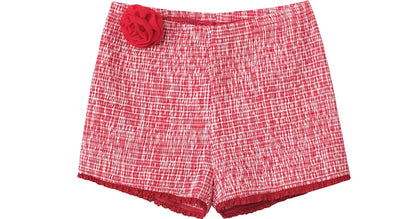 Gingham Ruched Top Shorts Set