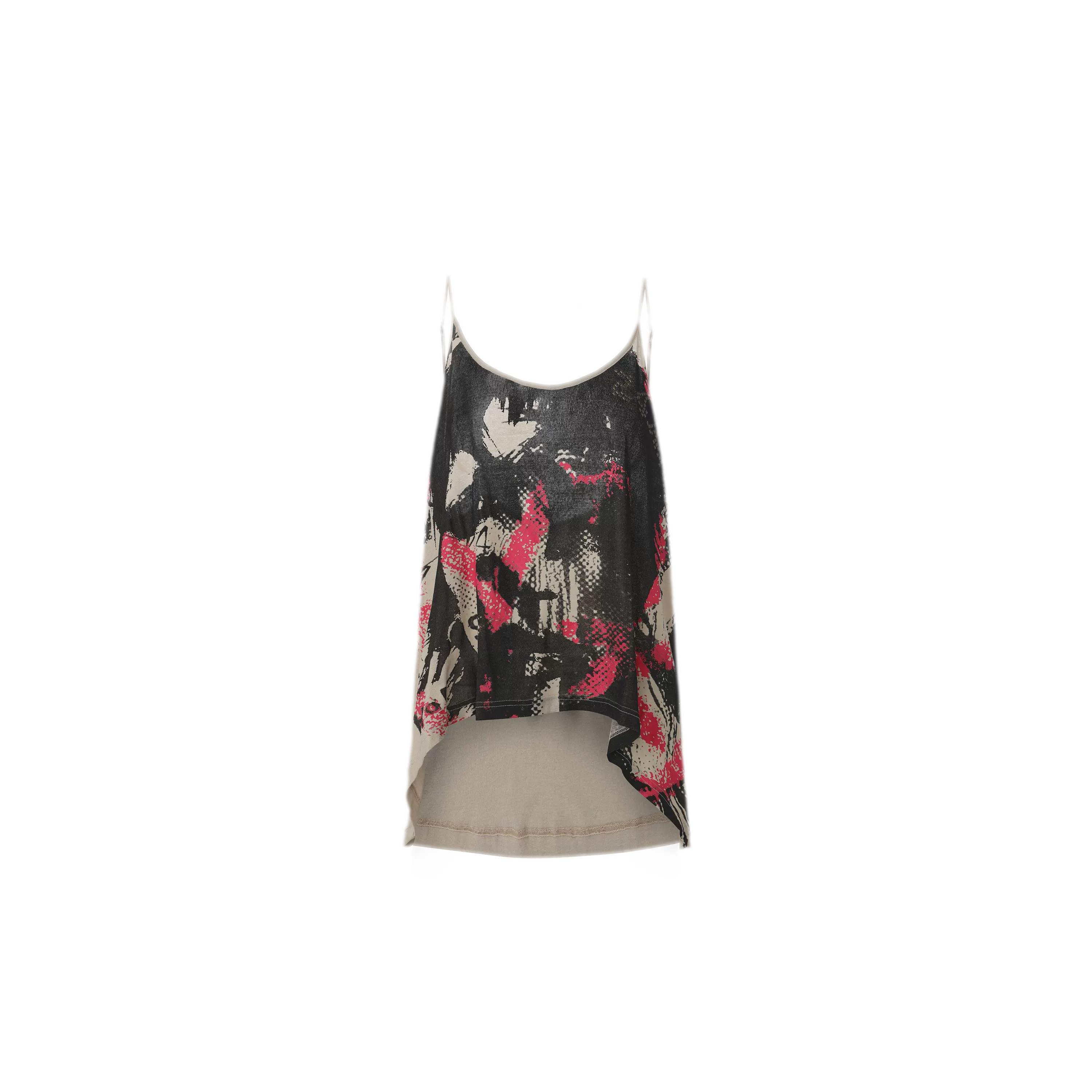 Graffiti Rhinestone Halter Cami