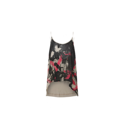 Graffiti Rhinestone Halter Cami