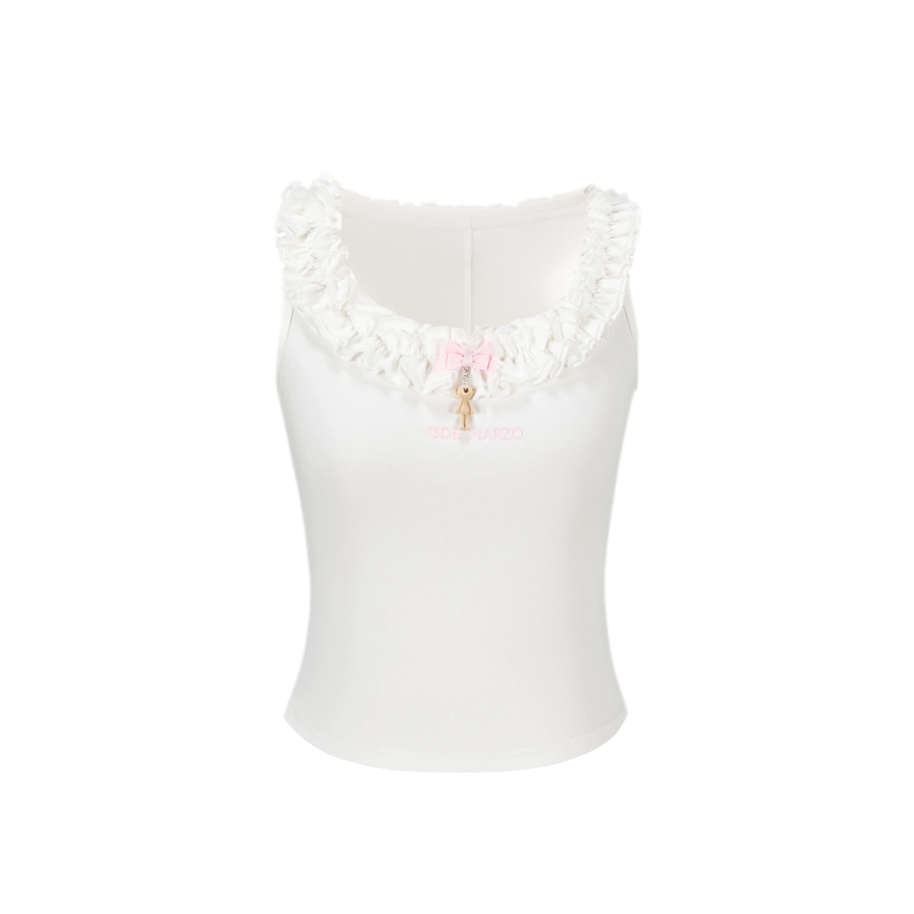 Ruffle Collar Knit Camisole