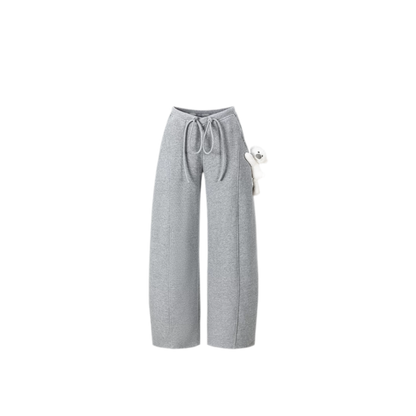 Fleece V-Waist Wide-Leg Pants