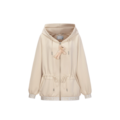 Logo Hooded Zip Jacket