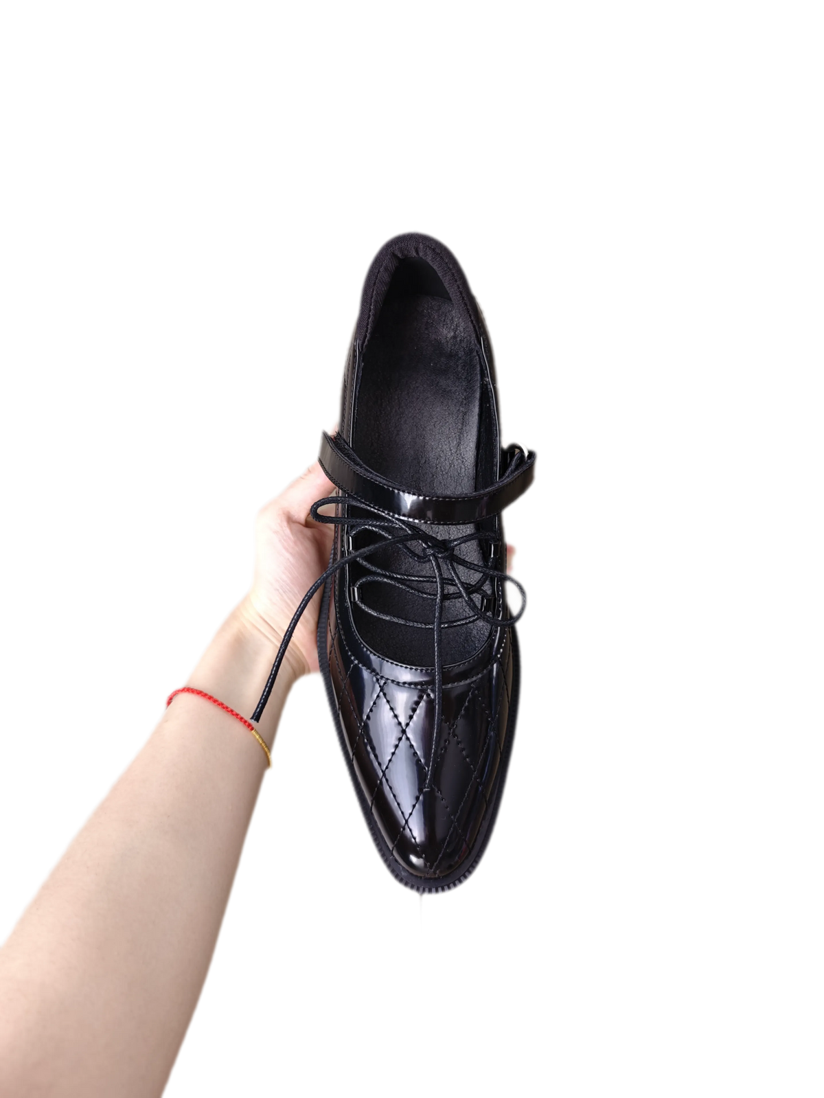 Zapatos Mary Jane acolchados con cordones
