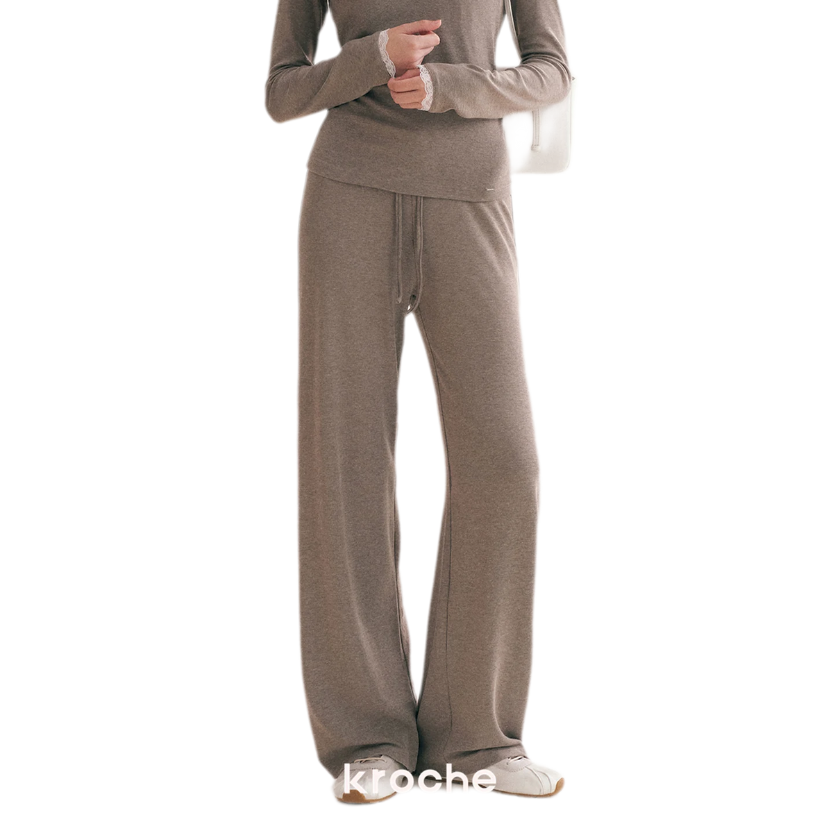 Lace-Trim Layered Two-Piece Set