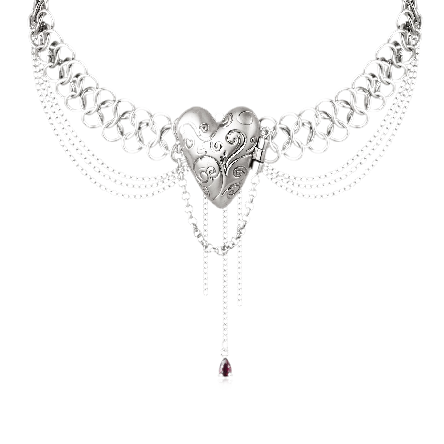 Vintage Heart Pendant Necklace