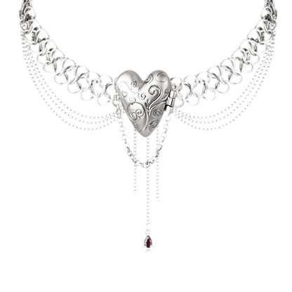 Vintage Heart Pendant Necklace