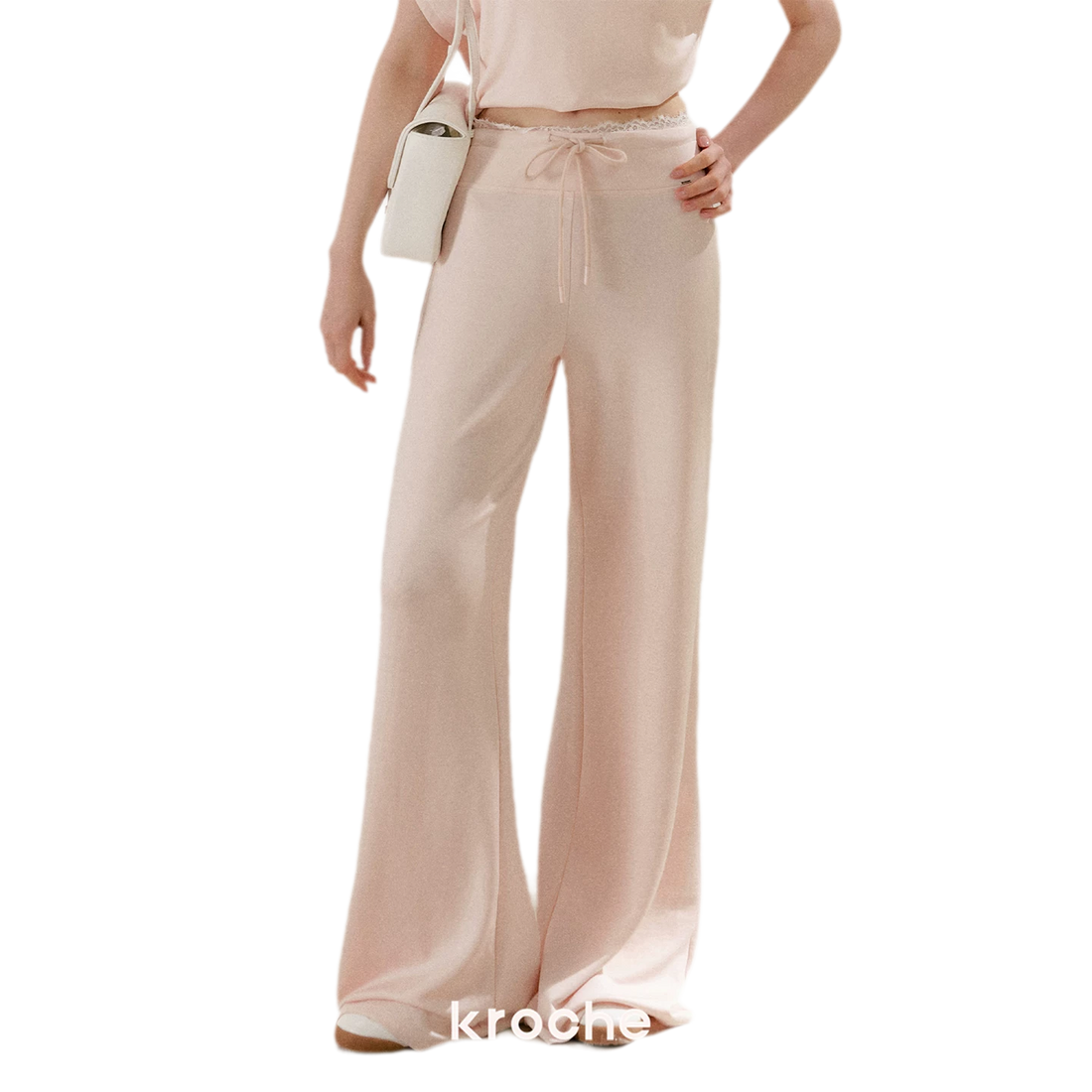 Kroche Off-Shoulder Set – Pink Pants