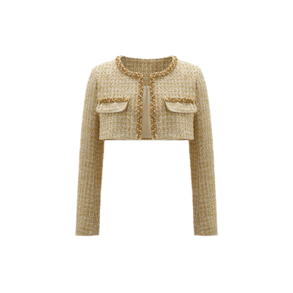 Golden Tweed Corset Set