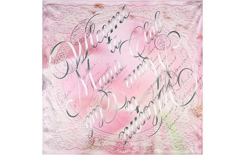 Gradient Foil Print Scarf