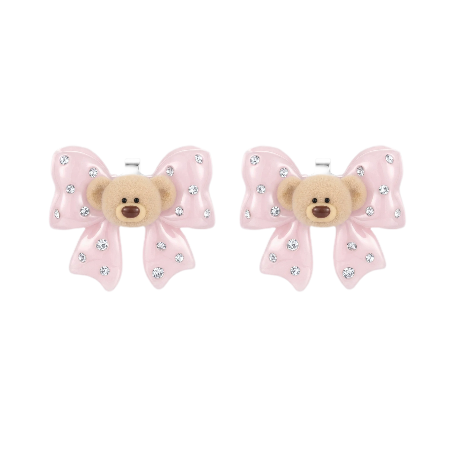 Mini Bear Bow Studs