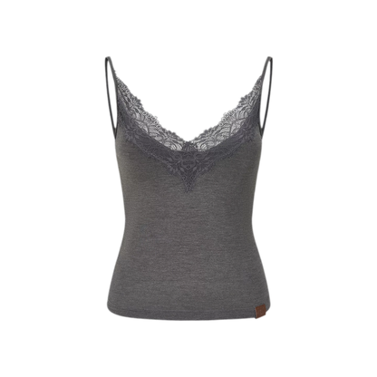 Lace Trim Built-In Bra Cami