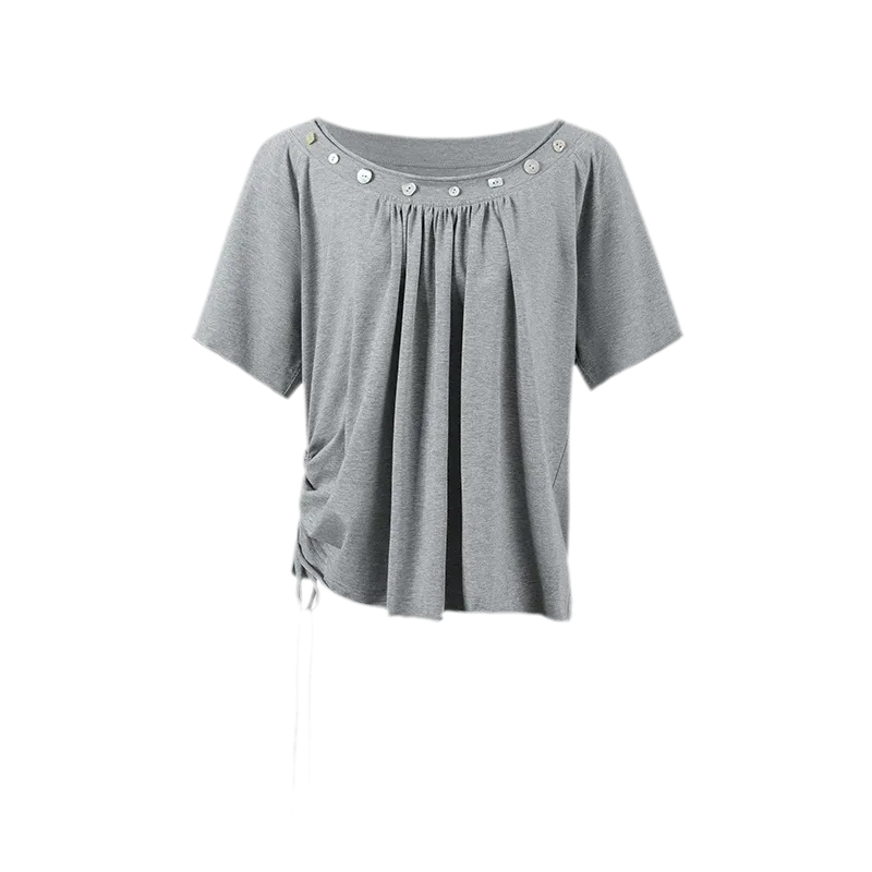 Modal Asymmetric Draped Top