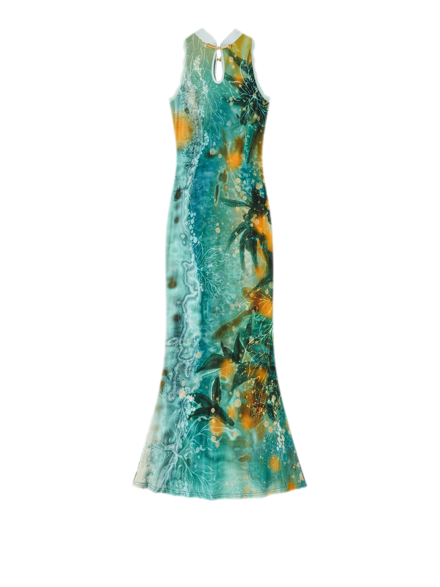Reversible Fishtail Qipao Dress