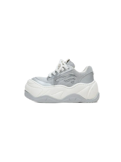 Wave Sole Platform Sneakers